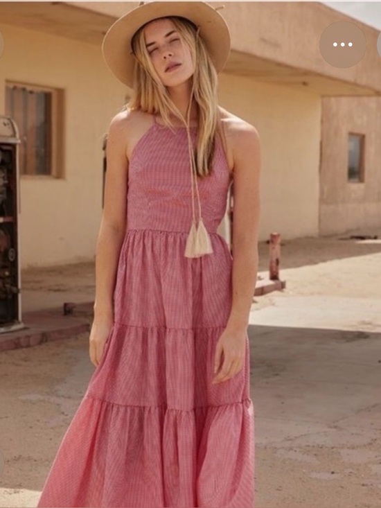 Christy Dawn Dresses & Skirts - Christy Dawn Delphine Pink Tiered Maxi Sundress